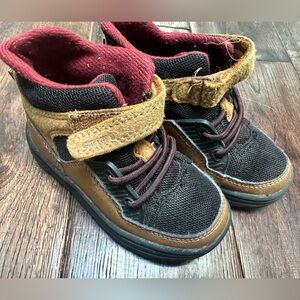 Kids Brown and Black Boots